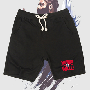 快船队季后赛同款印花短裤2025现场加油篮球哈登小卡训练宽松短裤