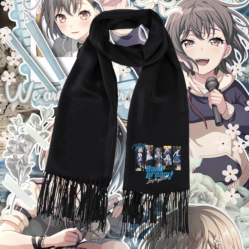 BanG Dream Its MyGO动漫游戏周边印花围巾男女秋冬保暖围脖披肩