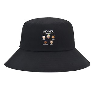 约基奇卡通印花帽子掘金队穆雷美式复古休闲篮球衣训练渔夫帽