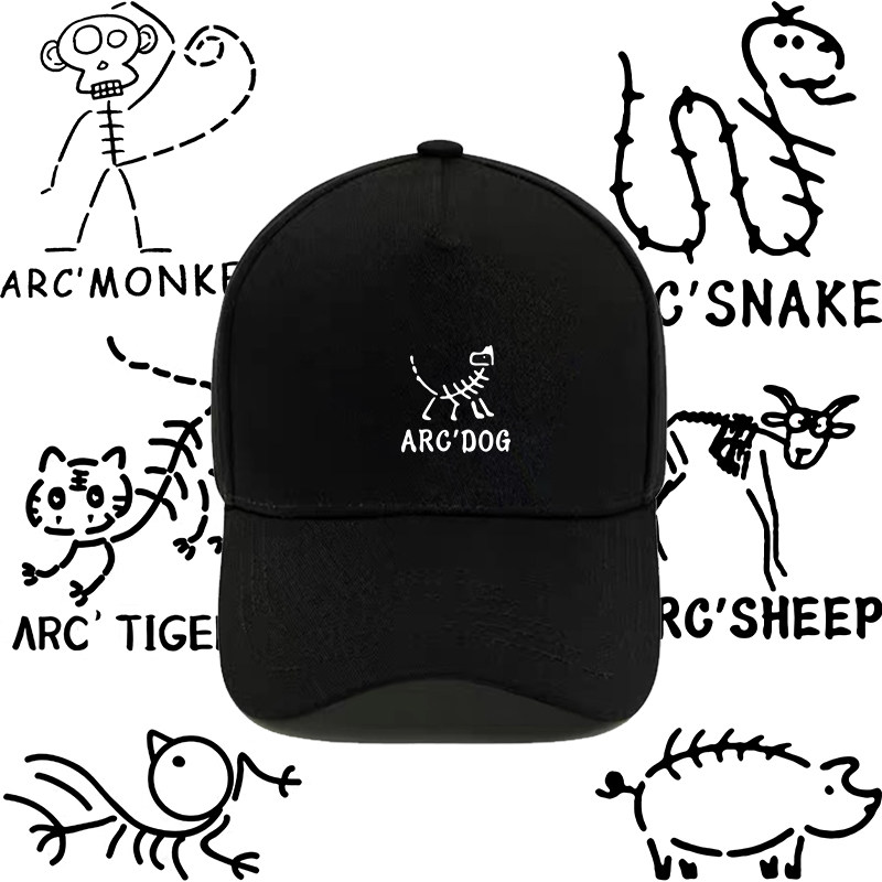鸡始祖狗猫蛇十二生肖周边百搭印花棒球帽夏季遮阳户外遮阳鸭舌帽