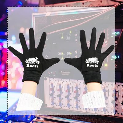 THE ROOTS乐队复古经典欧美说唱嘻哈男女秋冬保暖骑行印花手套子