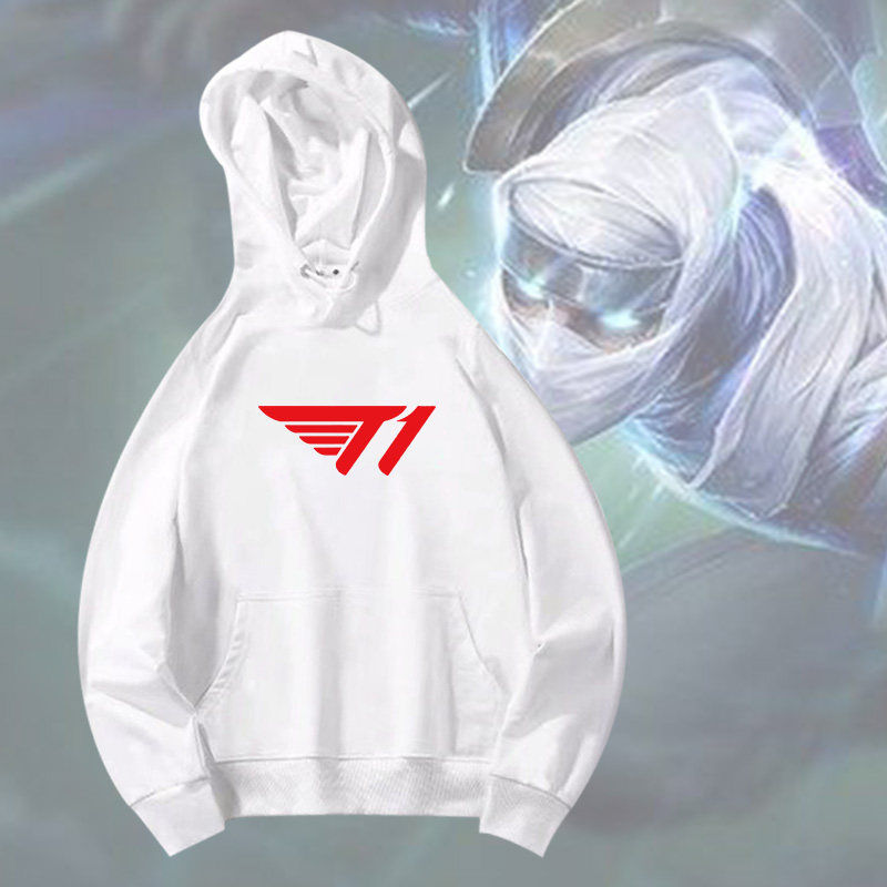 lol游戏比赛skt新队标skt t1战队服同款连帽卫衣外套定制衣服男女