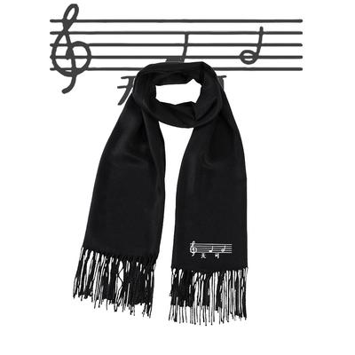 闷声发大财音五线谱表情包围巾