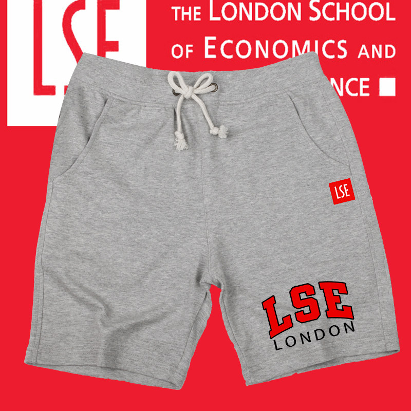 英国伦敦政治经济学院短裤纪念品周边LSE校服短裤休闲裤抽绳裤子