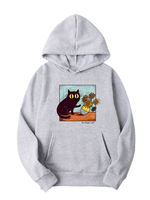 Van Gogh Cat Funny sunflower cat Van Gogh Famous painting printed hooded sweatshirt for men and women loose upper garment thumbnail 3