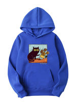 Van Gogh Cat Funny sunflower cat Van Gogh Famous painting printed hooded sweatshirt for men and women loose upper garment thumbnail 6