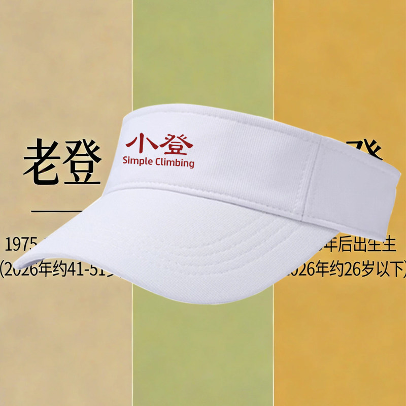 老登中登小登亲子装全家福印花定制男女遮阳空顶棒球帽纯棉鸭舌帽