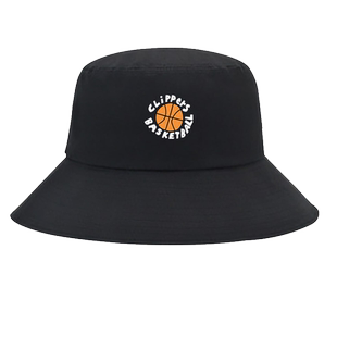 快船队24城市小卡泡椒哈登篮球训练复古印花渔夫帽男女遮阳盆帽子