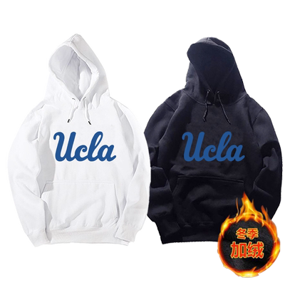 加州UCLA秋冬厚加绒连帽衫