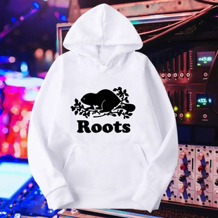 THE ROOTS乐队复古经典欧美说唱嘻哈hiphop印花连帽卫衣宽松上衣