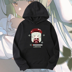 若叶睦mujika周边mygo男女二次元印花连帽卫衣宽松保暖运动上衣服