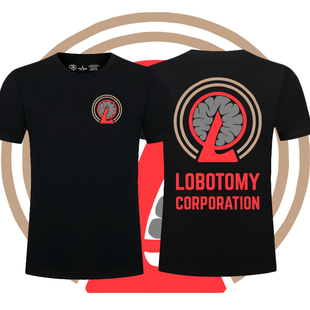 脑叶公司周边同款Lobotomy Corporation游戏印花翻领POLO衫上衣服