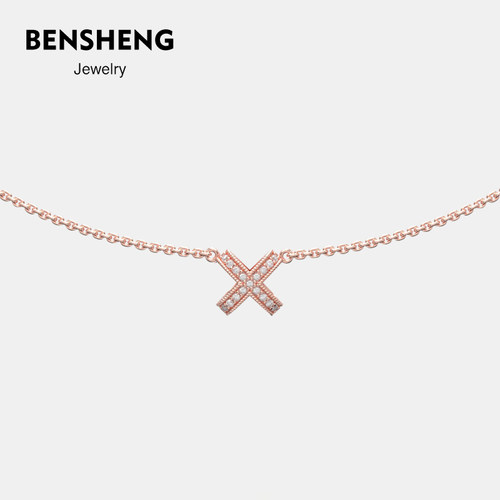 BENSHENGX项链铜镀金法式轻奢女