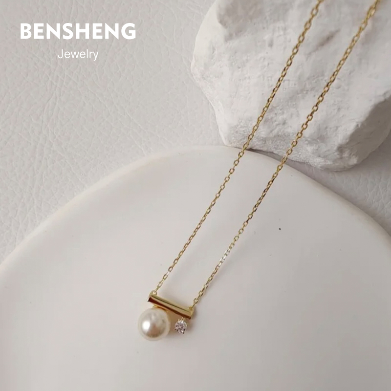 s925纯银简约平衡项链