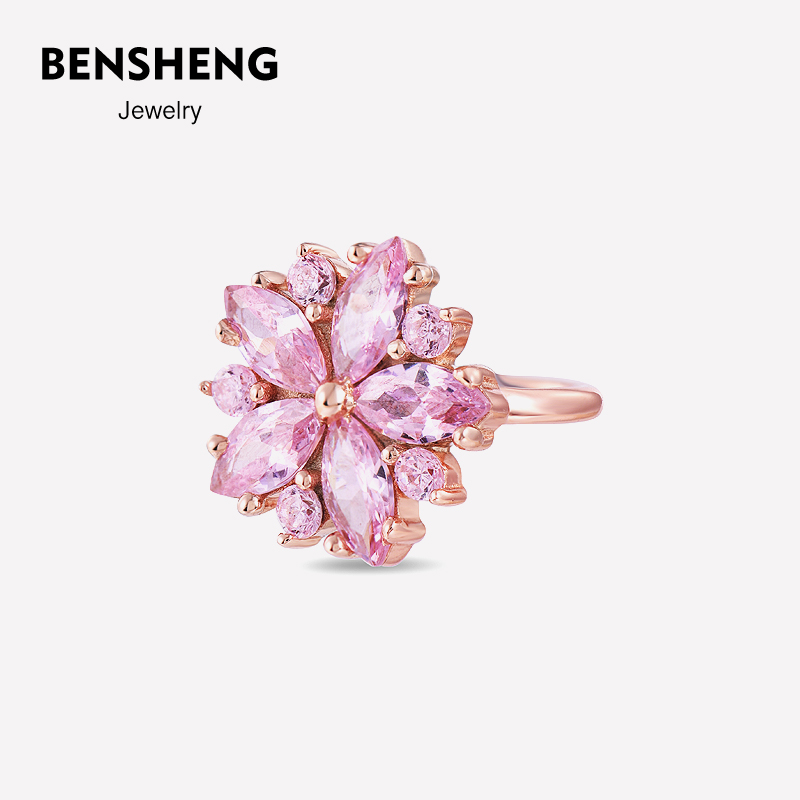 BENSHENG本笙法式樱花耳夹无耳洞