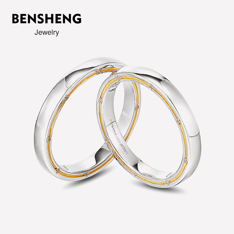 八芒星纯银结婚小众设计风戒指