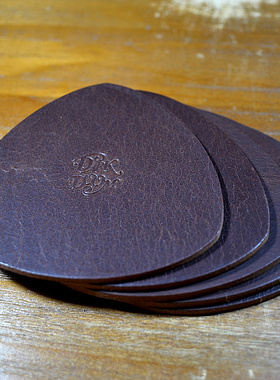 vintage美式复古阿美咔叽RRL风格手工牛皮杯垫