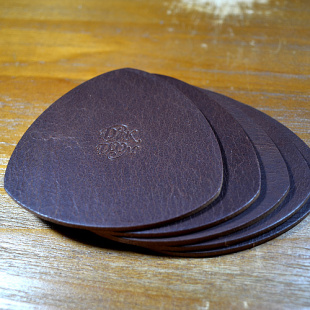 vintage美式 手工牛皮杯垫 复古阿美咔叽RRL风格