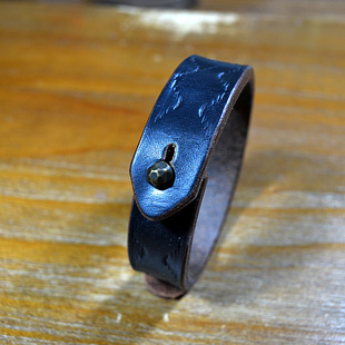 阿美咔叽印第安养牛配饰牛皮手环 复古RRL风格 vintage美式 工装