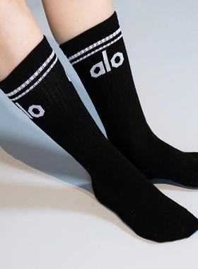 aIo yoga瑜伽袜子中长筒棉男女同款四季运动休闲情侣时尚高筒袜子