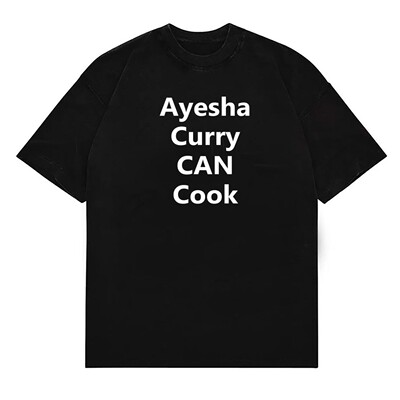 V7SEVEN库里季后赛声援阿耶莎同款印花T恤 重磅纯棉