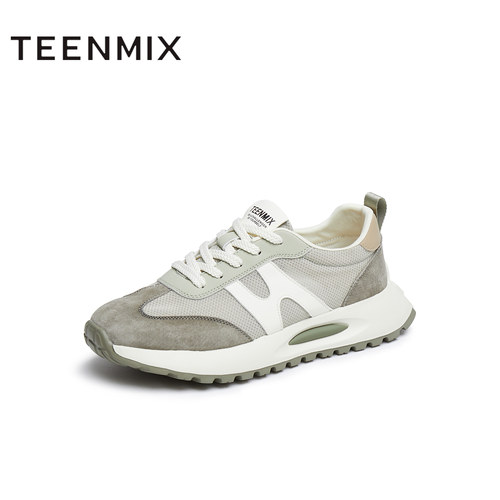 天美意夏新款商场同款百搭系带时尚通勤男阿甘鞋3TU02BM5