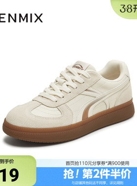 天美意秋新款商场同款休闲T字头经典复古女德训鞋CEL21CM5