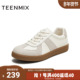 德训鞋 天美意秋新款 百搭复古系带休闲拼色男女同款 KG124CM5