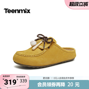 单鞋 舒适一脚蹬女包头拖KK085BH6 百搭勃肯鞋 天美意2026夏新款