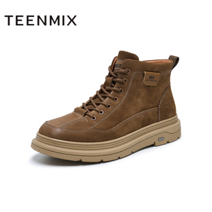 天美意冬新款 靴GZ051DD4 休闲百搭系带短靴户外通勤男工装