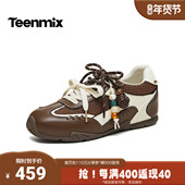 天美意2026春新款 BM831AM6 女休闲鞋 商场同款 休闲百搭复古德训鞋