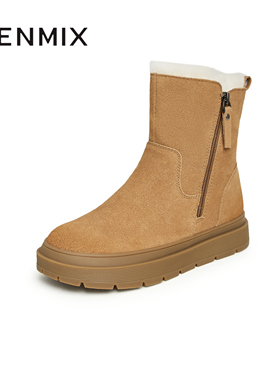天美意2025冬新款经典复古加绒雪地靴保暖休闲百搭女靴NXD62DD5