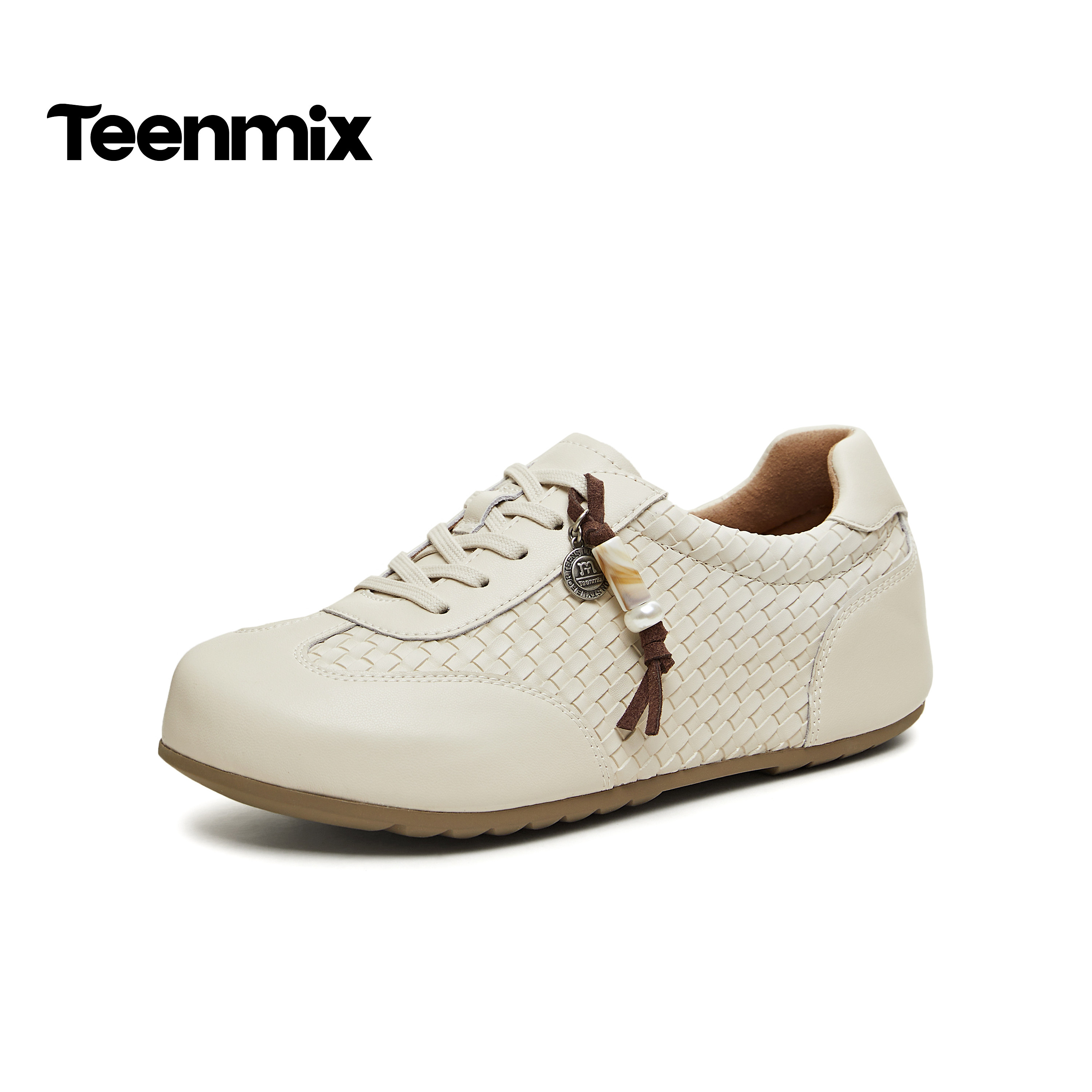 天美意2026春新款商场同款满帮系带编织百搭女勃肯鞋CHS45AM6,女鞋,勃肯鞋/软木鞋,淘宝优惠券,粉丝福利购,淘宝优惠卷