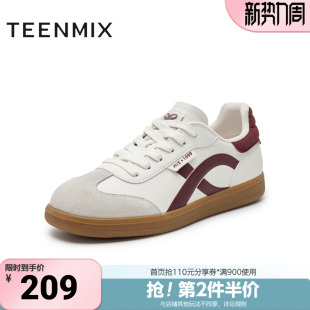 CP229AM5 复古休闲系带百搭女德训鞋 天美意新款 商场同款