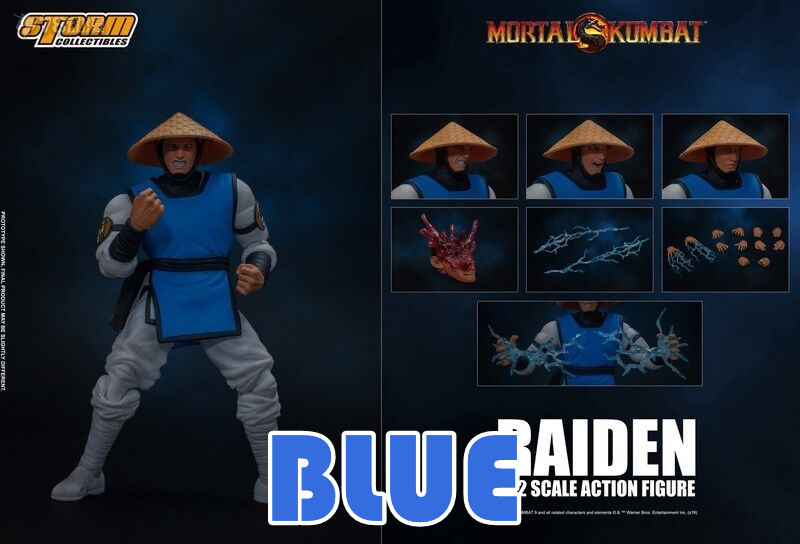 全新现货 storm toys 1/12 真人快打 raiden sdcc 2020 蓝雷电