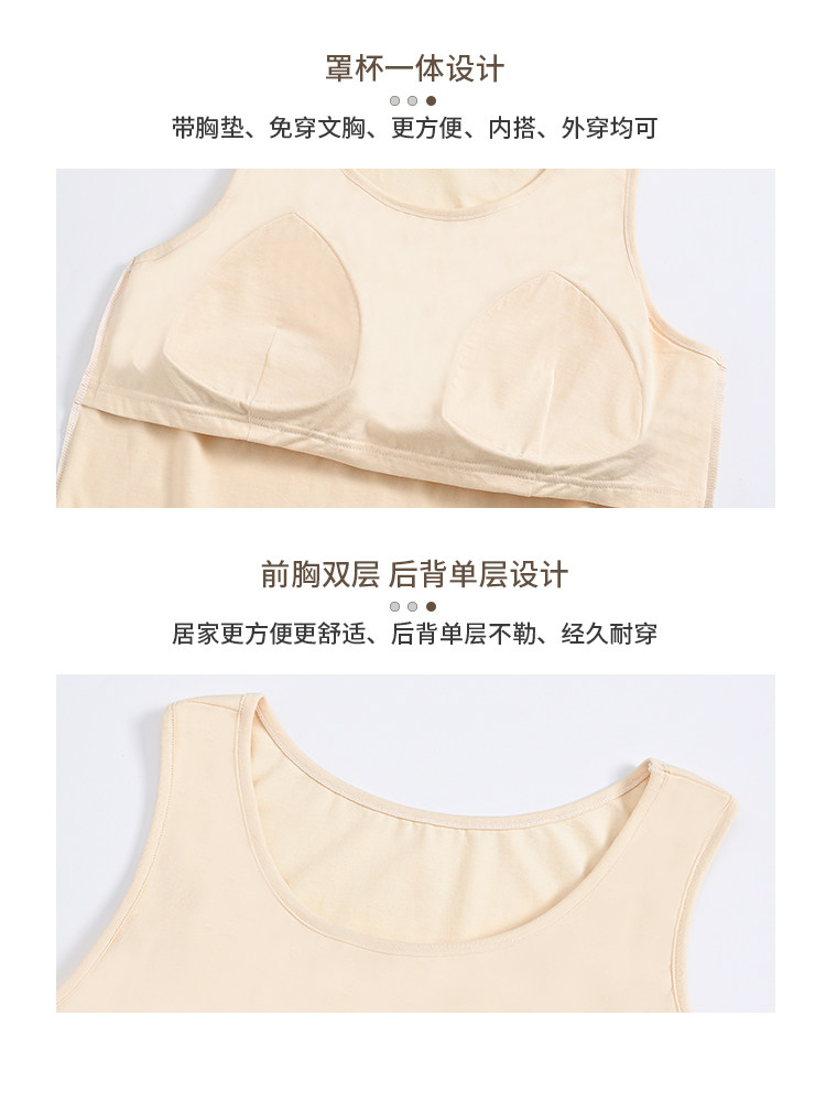 노인 속옷 조끼 가슴 패드 올인원 순면 가디건 얇은 섹션을위한 엄마 속옷 여름 안티 범프 프리 브라