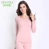 OLY/欧林雅 Утепленное нижнее белье с круглым воротником, удерживающий тепло базовый комплект, базовое термобелье