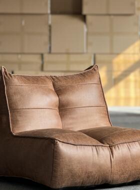 Classic Reborn复古科技布毛毛虫沙发躺椅小户型阳台榻榻米懒人椅