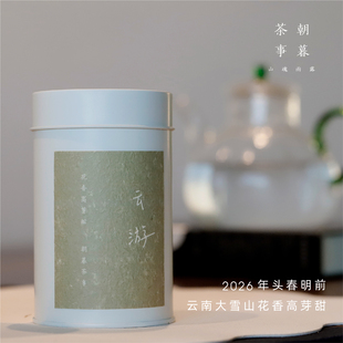 朝暮·云游2026年明前头春云南野生古树馥郁花果香芽苞芽高甜白茶
