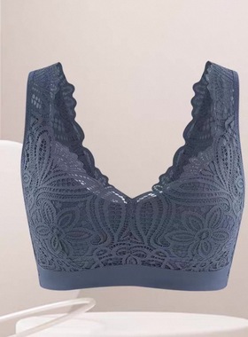 美佳美侬养护内衣女大胸显小背心式全罩杯防下垂文胸薄款夏81923