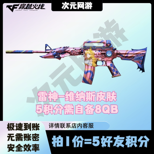 CF穿越火线雷神维纳斯皮肤7七月藏宝阁5好友积分雷神18周年派对