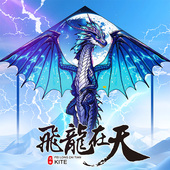 新款 儿童成人初学者高端微风易飞翼龙风筝 翼龙龙形风筝2025年新款