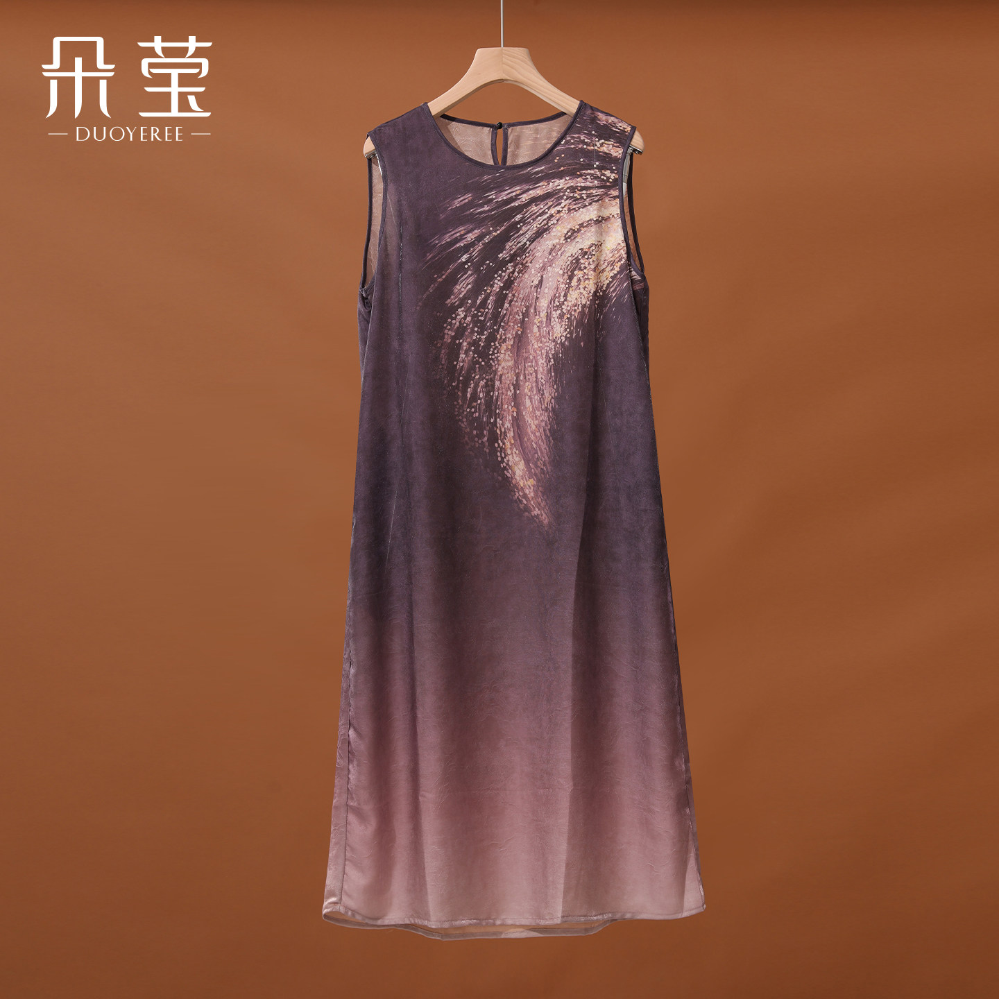 母亲节礼物妈妈夏装无袖连衣裙2026新款中老年女装大码背心长裙子