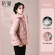 时尚 连帽羽绒服2025新款 中老年女装 中年妈妈冬装 高端品牌短款 外套