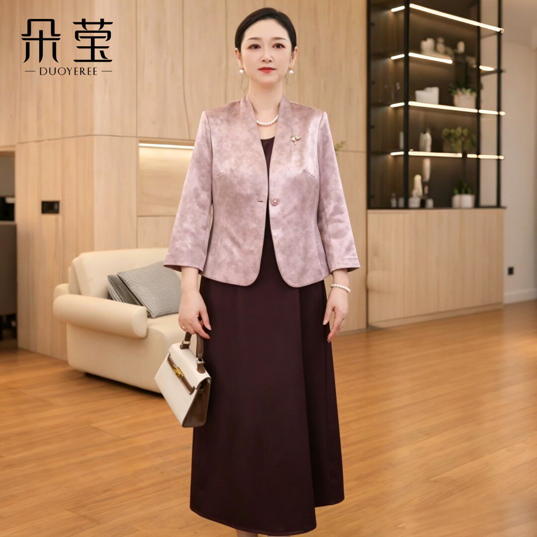 朵莹喜婆婆婚宴礼服连衣裙套装