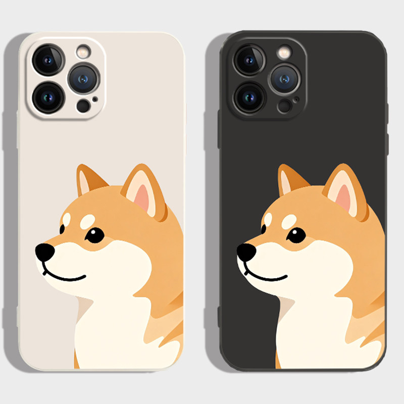 新品可爱柴犬适用于苹果16promax手机壳iPhone17保护套15pro萌宠14pm软壳13mini防摔12pm全包11pro巨好看小众