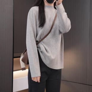 秋冬亲肤高弹百搭轻奢大码 200斤胖mm半高领保暖内搭 一体打底毛衣