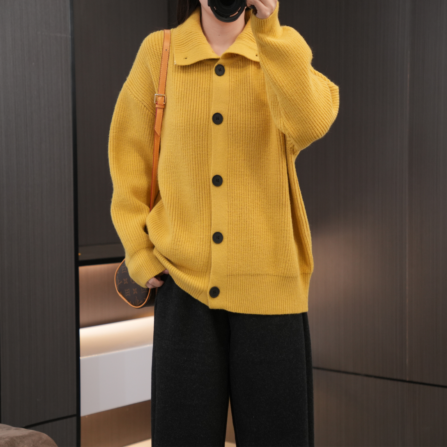 闭眼入加厚两穿时尚弹力针织外套