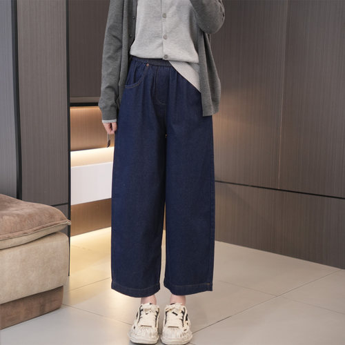 闭眼入春夏高腰百搭显瘦直筒裤