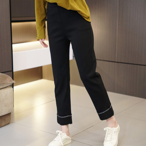 巨显瘦百搭高腰直筒烟管裤闭眼入